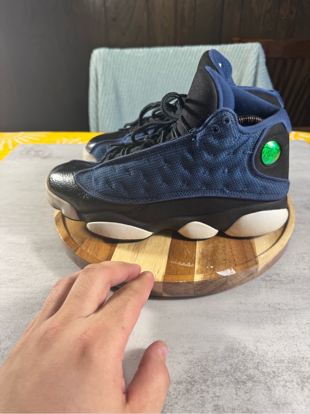 Nike Air Jordan 13 Retro Brave Blue  Shoes  Men’s 8/womens9.5